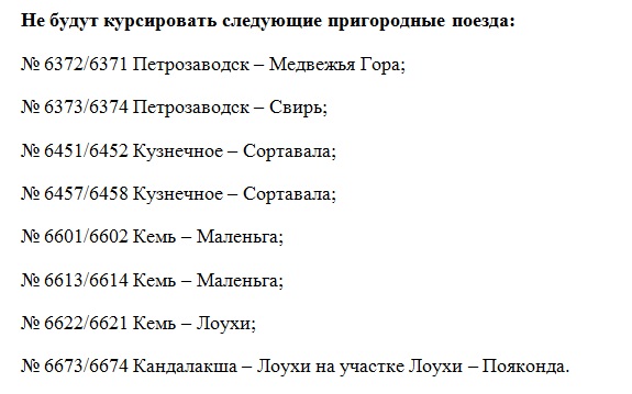 Расписание поездов по станции медвежья гора